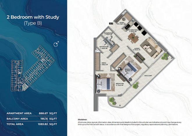 Квартира 0+1 в Дубай