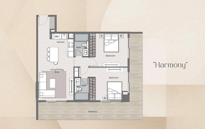 Квартира 1+1 в Дубай