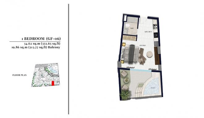 Квартира 2+1 в Дубай