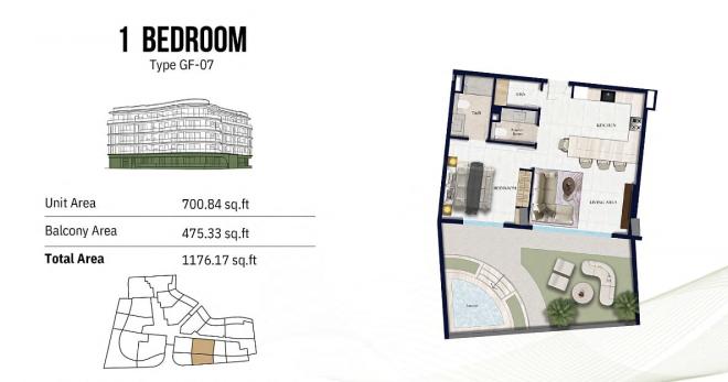 Квартира 2+1 в Дубай