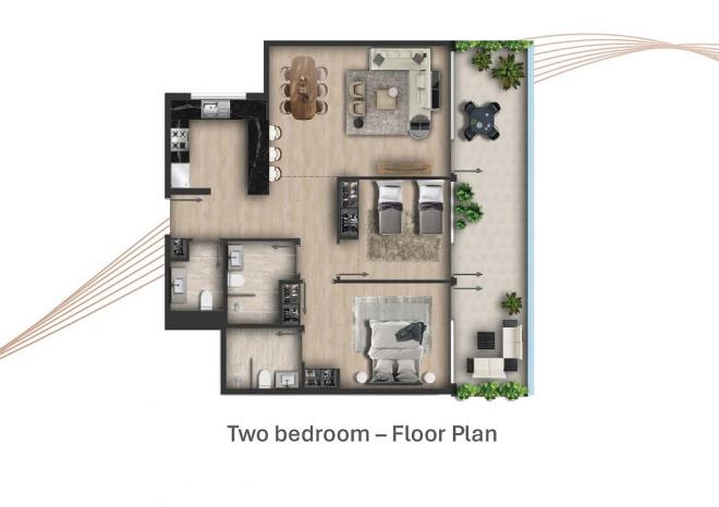 Квартира 1+1 в Дубай