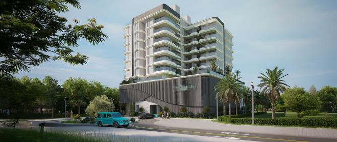 Квартира 1+1 с видом на море в Дубай