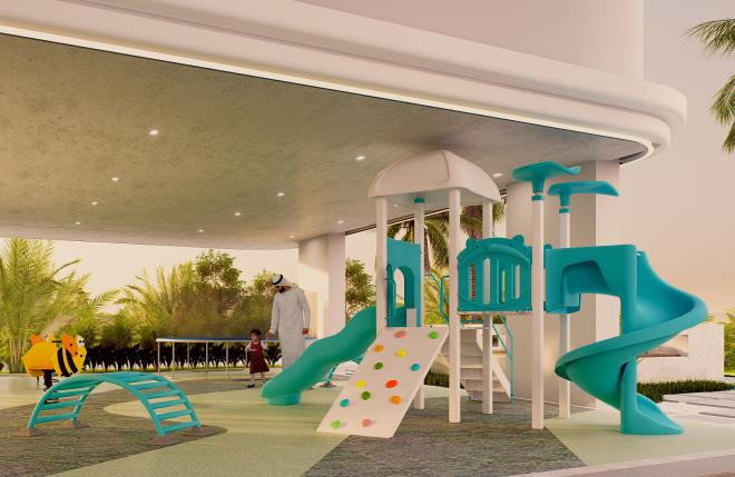 Квартира 1+1 с видом на море в Дубай