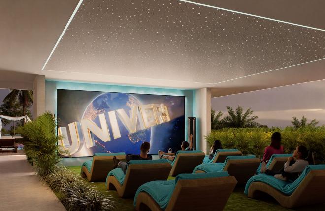 Квартира 1+1 с видом на море в Дубай