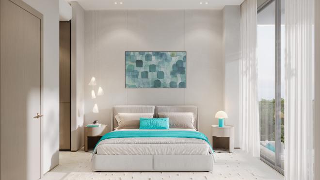 Квартира 1+1 с видом на море в Дубай