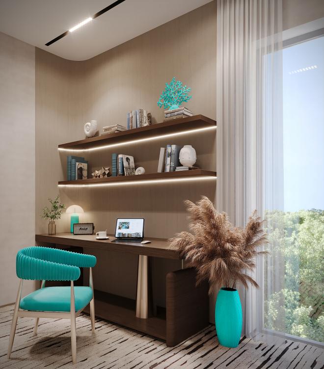 Квартира 1+1 с видом на море в Дубай