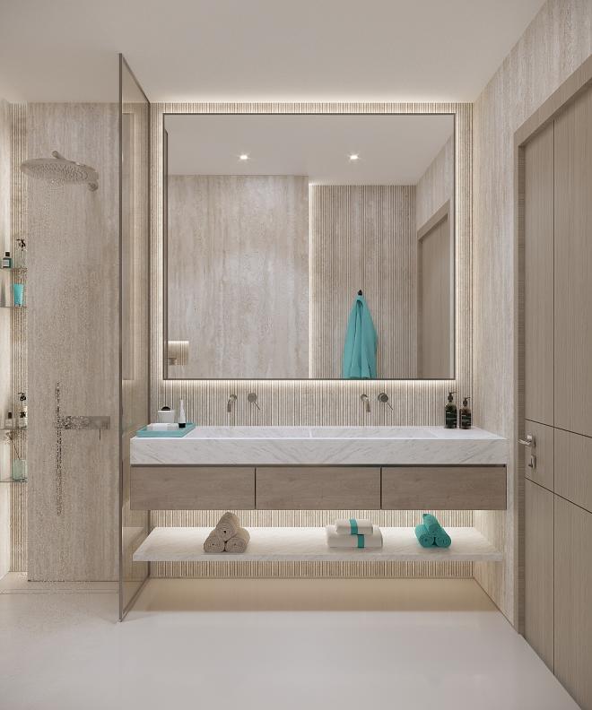 Квартира 1+1 с видом на море в Дубай