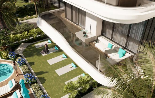 Квартира 1+1 с видом на море в Дубай