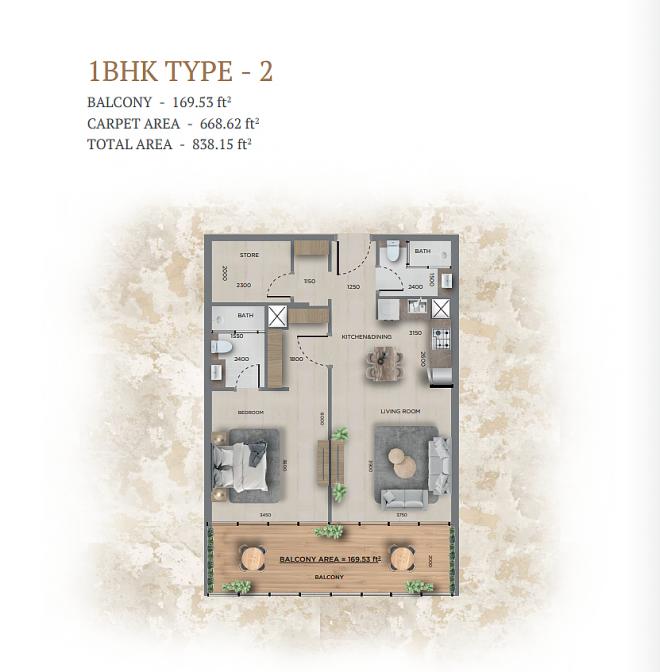 Квартира 0+1 в Дубай