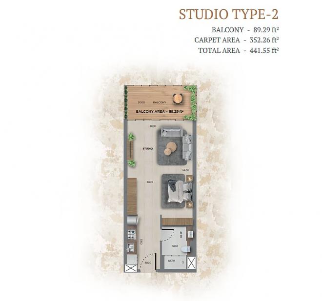 Квартира 1+1 в Дубай