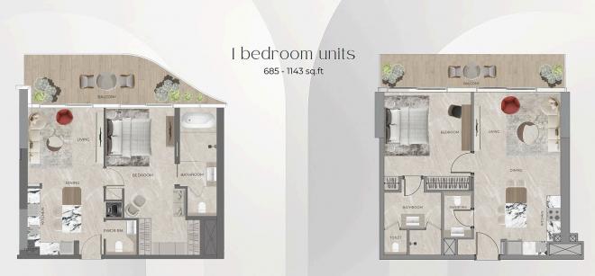 Квартира 2+1 в Дубай