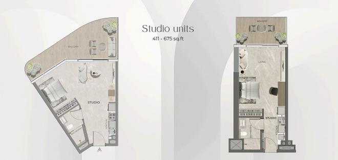 Квартира 2+1 в Дубай