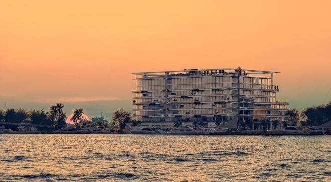 Квартира 1+1 с видом на море в Дубай