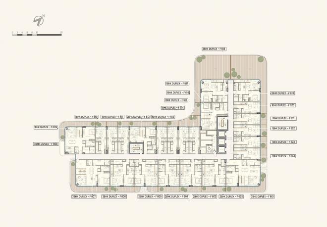 Квартира 2+1 с видом на море в Дубай