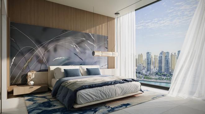 Квартира 2+1 с видом на море в Дубай