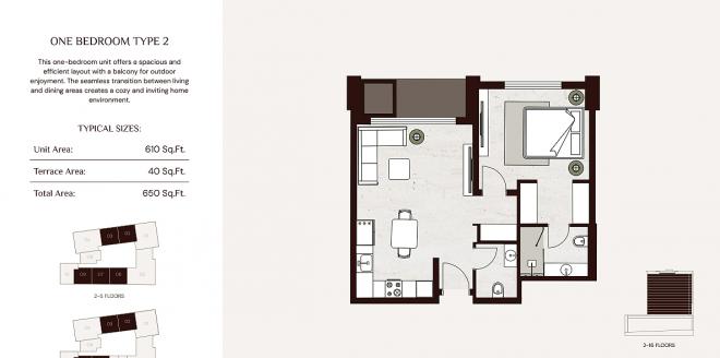 Квартира 0+1 в Дубай