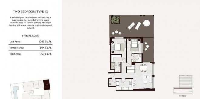 Квартира 2+1 в Дубай
