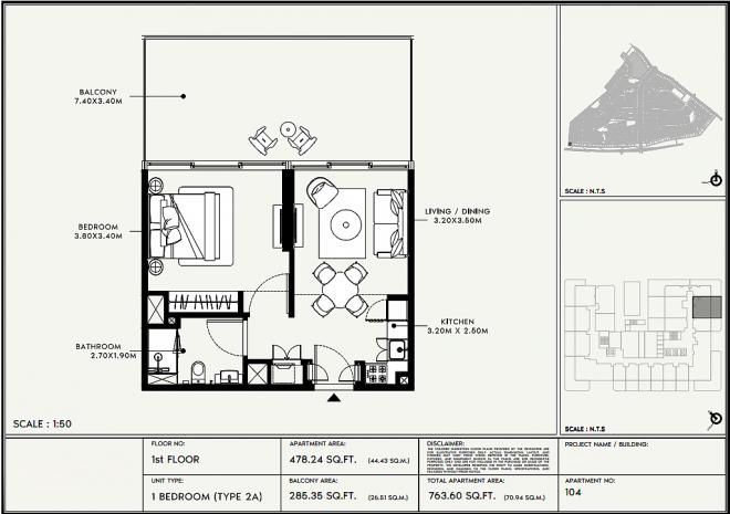 Квартира 0+1 в Дубай