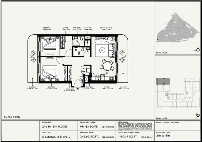 Квартира 0+1 в Дубай