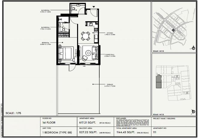 Квартира 3+0 в Дубай