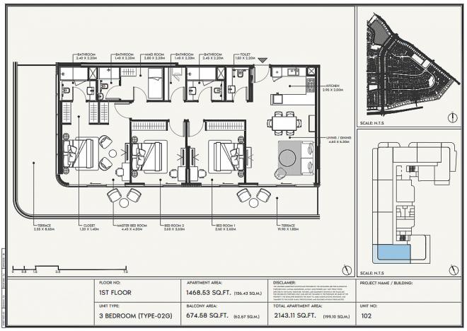 Квартира 3+1 в Дубай