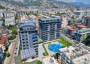 Комплекс с отельной инфраструктурой у пляжа Клеопатры