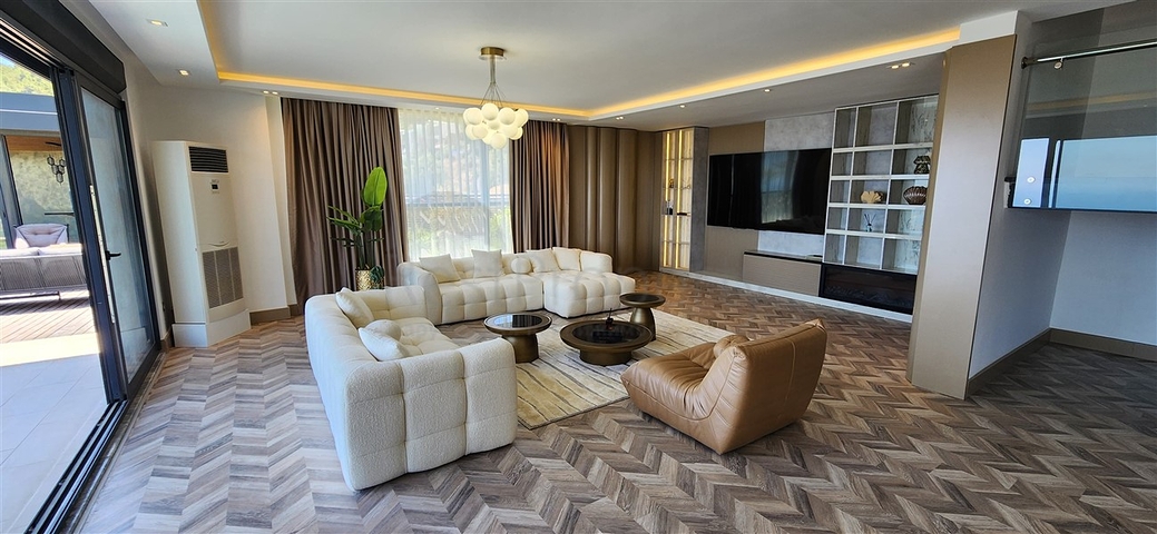 Проект элитных вил 5+1 в центре Алании с шикарным панорамным видом