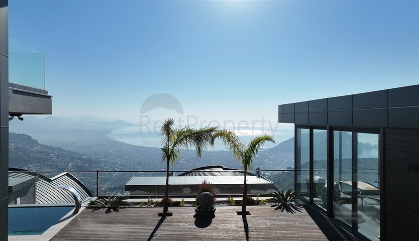 Проект элитных вил 5+1 в центре Алании с шикарным панорамным видом