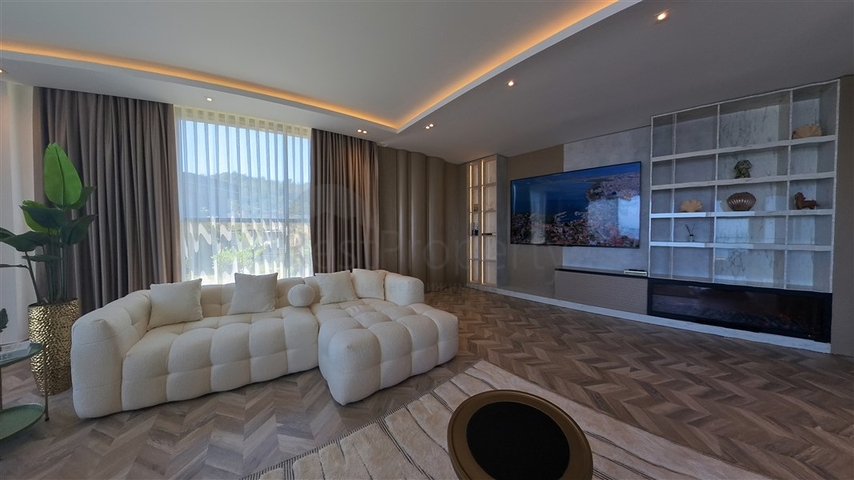 Проект элитных вил 5+1 в центре Алании с шикарным панорамным видом