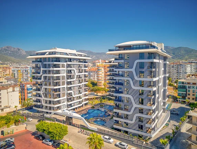 Комплекс класса люкс с крытым паркингом в районе Тосмур