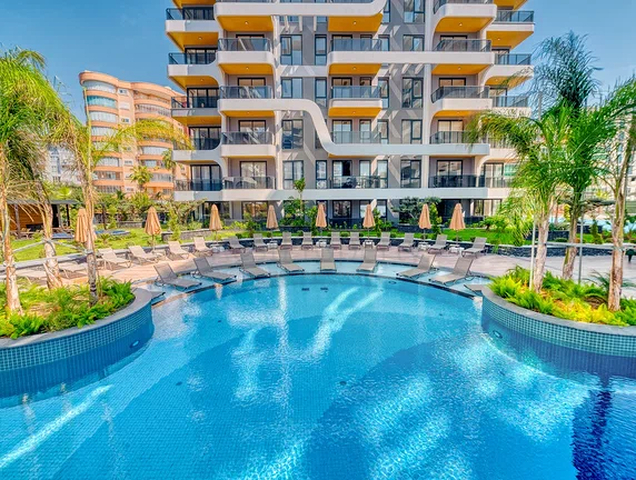 Комплекс класса люкс с крытым паркингом в районе Тосмур