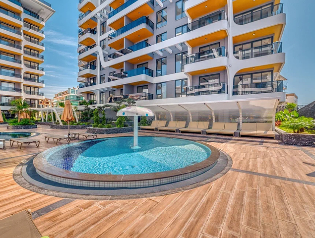 Комплекс класса люкс с крытым паркингом в районе Тосмур