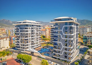 Комплекс класса люкс с крытым паркингом в районе Тосмур