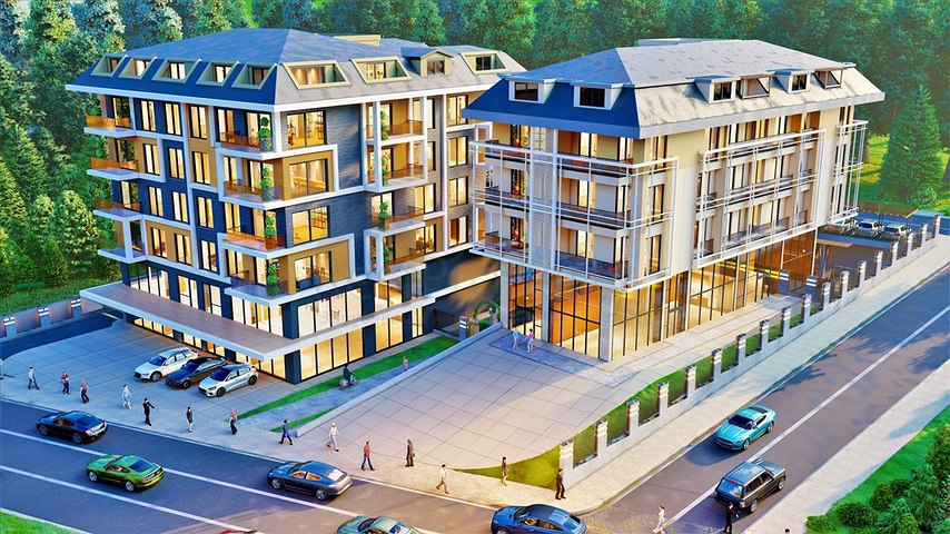 Предлагаем вам проект комплекса с инфраструктурой в центре Алании