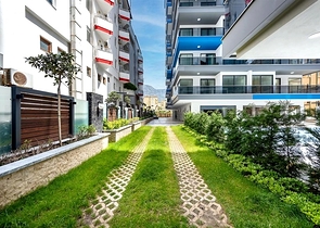 Уютная квартира в развитом жилом комплексе района Махмутлар