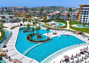 Квартира 1+1 с видом на море в комплексе премиум класса 