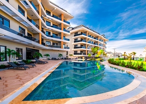 Двухкомнатная квартира в новом комплексе в районе Оба