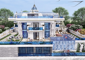 Роскошная вилла 5+1 в районе Каргыджак