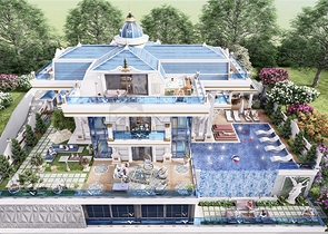 Роскошная вилла 5+1 в районе Каргыджак