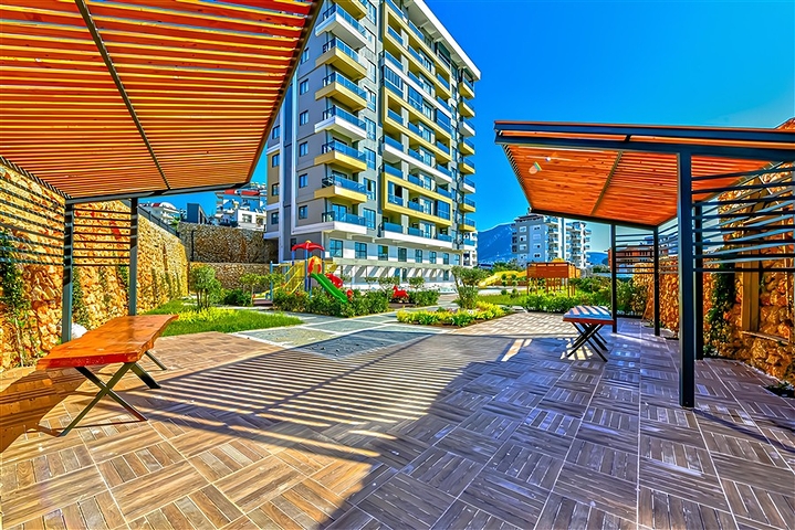 Новая квартира у моря планировкой 1+1 в районе Тосмур