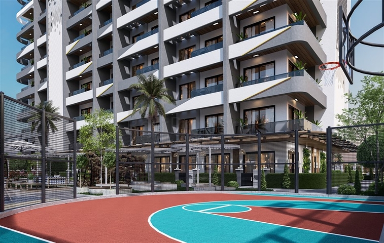 Новый современный строящийся комплекс на Северном Кипре в районе Гузельюрт