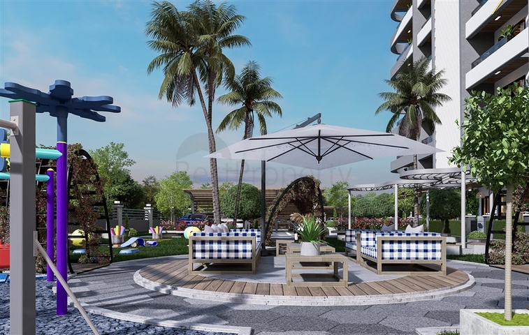 Новый современный строящийся комплекс на Северном Кипре в районе Гузельюрт