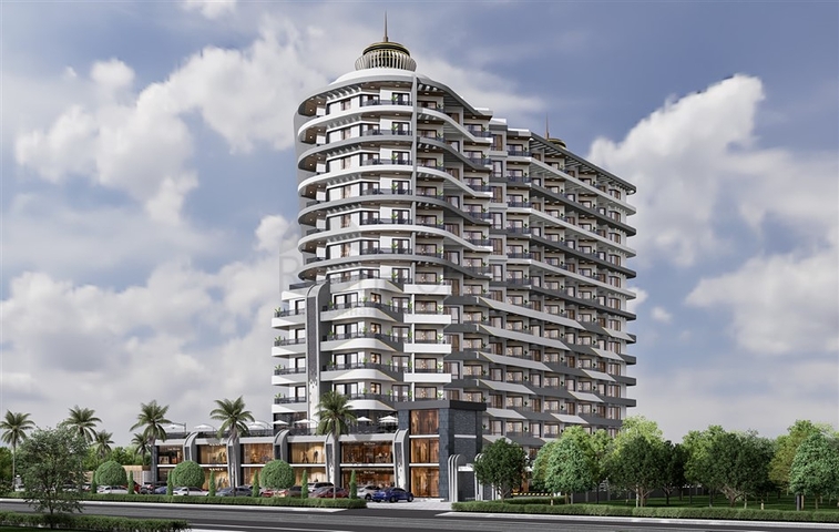 Новый современный строящийся комплекс на Северном Кипре в районе Гузельюрт