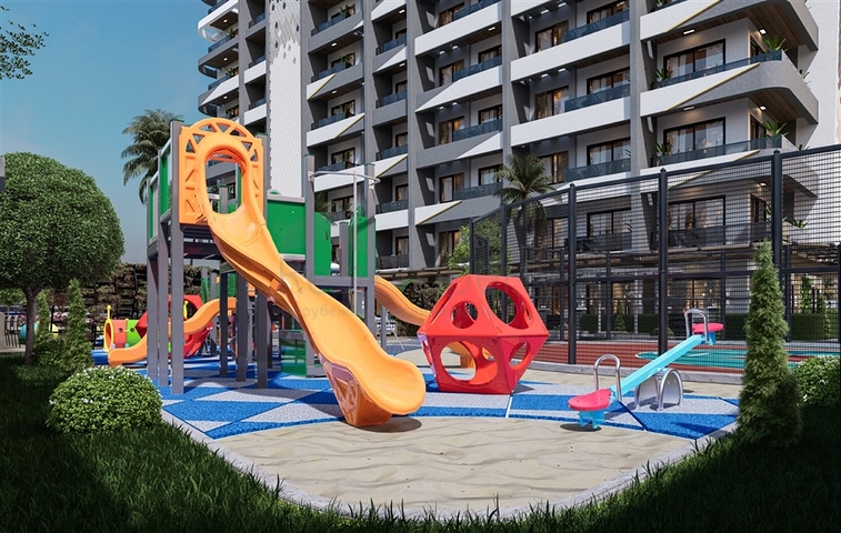 Новый современный строящийся комплекс на Северном Кипре в районе Гузельюрт