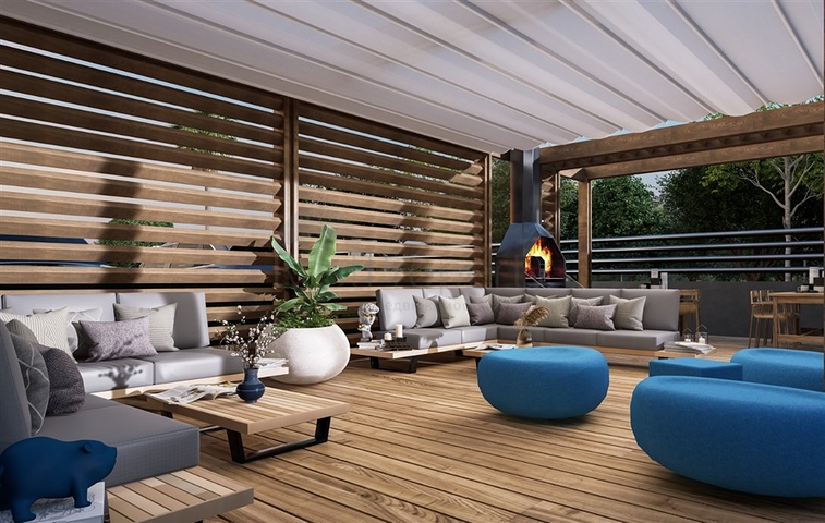 Новый современный строящийся комплекс на Северном Кипре в районе Гузельюрт