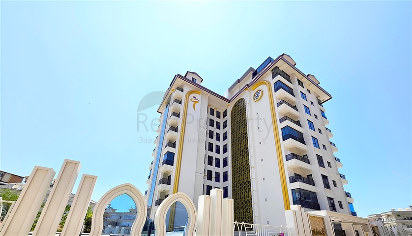 Современная меблированная квартира 1+1 в новом комплексе в центре Аланьи