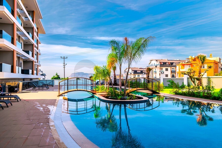 Двухкомнатная квартира в новом комплексе в районе Оба