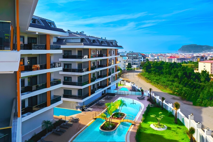 Двухкомнатная квартира в новом комплексе в районе Оба