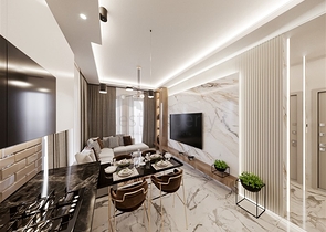 Квартира 1+1 с сосновом лесу