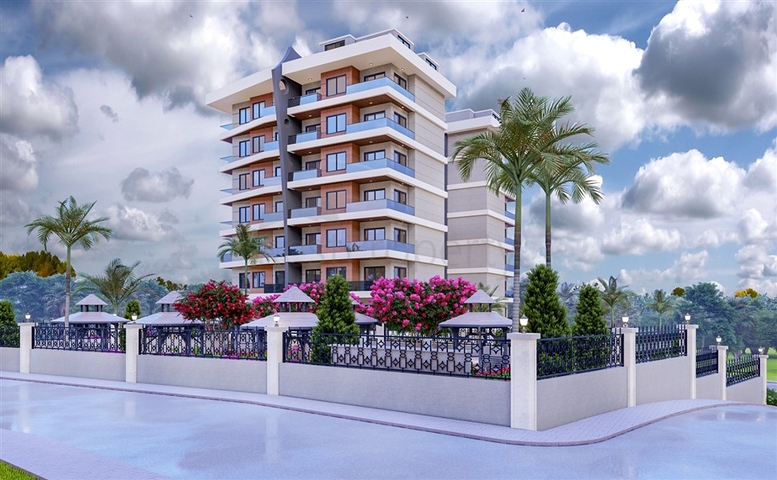 Квартира 1+1 в новом комплексе в Авсалларе